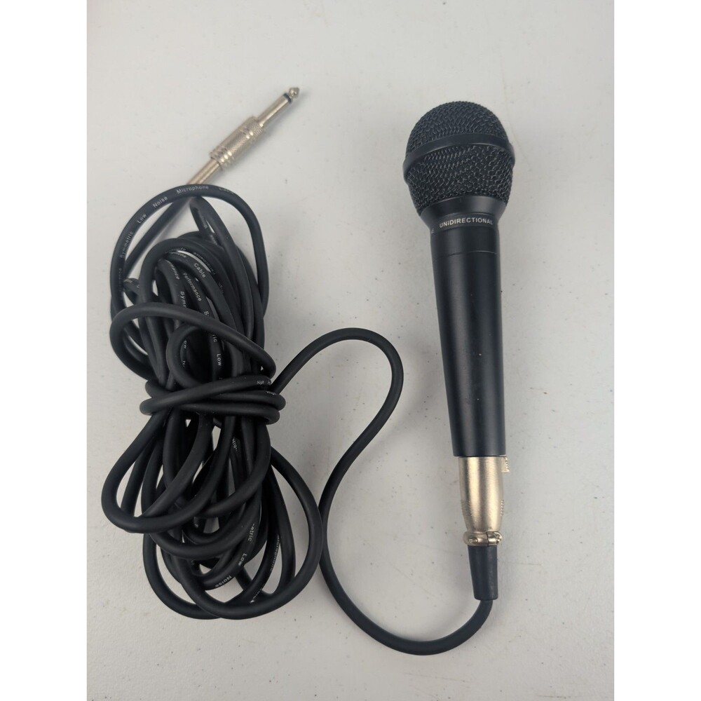 Dynex Unidirectional Microphone Dynamic Vocal Handheld wired Microphone W/ Cable